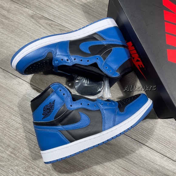 Air Jordan 1 Retro High OG Marina Blue Black M - Picture 6 of 8